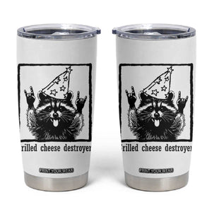 Vintage Raccoon Tumbler Cup Retro Silly Trash Panda Meme TS10 White Print Your Wear
