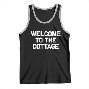 Welcome To The Cottage Tank Top TS10 Black Athletic Heather Print Your Wear
