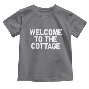 Welcome To The Cottage Toddler T Shirt TS10 Charcoal Print Your Wear