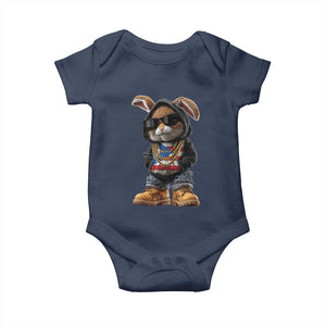 Bunny Puerto Rican Flag Baby Onesie Puerto Rican Taino Boricua Vibes TS10 Navy Print Your Wear