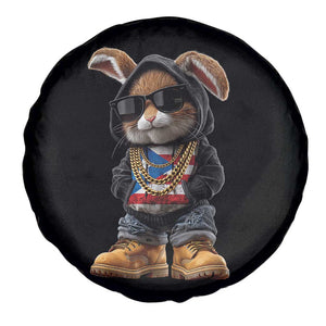 Bunny Puerto Rican Flag Spare Tire Cover Puerto Rican Taino Boricua Vibes TS10 Print Your Wear