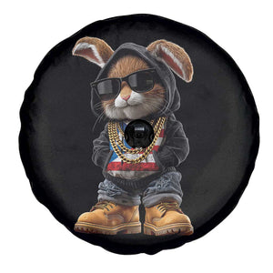 Bunny Puerto Rican Flag Spare Tire Cover Puerto Rican Taino Boricua Vibes TS10 Print Your Wear