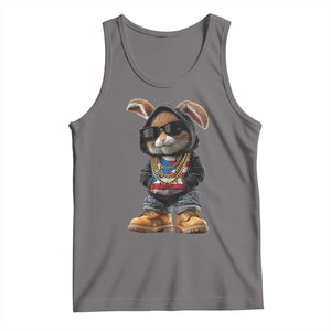 Bunny Puerto Rican Flag Tank Top Puerto Rican Taino Boricua Vibes TS10 Deep Heather Print Your Wear