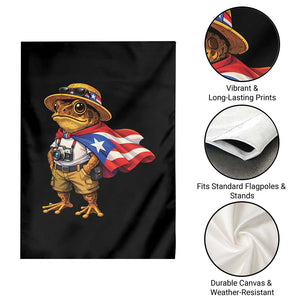 Coqui Frog Puerto Rico Flag Garden Flag Puerto Rican Taino Boricua Vibes TS10 Print Your Wear