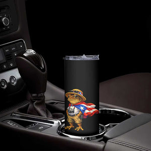 Coqui Frog Puerto Rico Flag Skinny Tumbler Puerto Rican Taino Boricua Vibes TS10 Print Your Wear