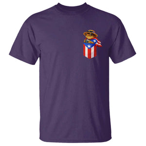 Funny Coqui Frog Puerto Rico Flag T Shirt Puerto Rican Taino Buricua Pocket Borinquen TS10 Purple Print Your Wear