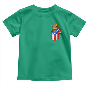 Funny Coqui Frog Puerto Rico Flag Toddler T Shirt Puerto Rican Taino Buricua Pocket Borinquen TS10 Irish Green Print Your Wear