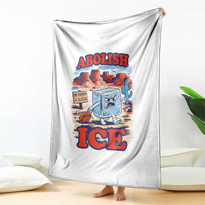 Abolish Ice Protest Throw Blanket Retro Protest No Human Is Illegal TS10 Print Your Wear
