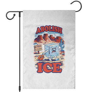 Abolish Ice Protest Garden Flag Retro Protest No Human Is Illegal TS10 White Print Your Wear