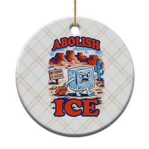 Abolish Ice Protest Ceramic Ornament Retro Protest No Human Is Illegal TS10 1pc Christmas Plaid Print Your Wear