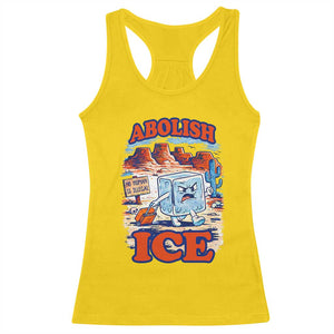 Abolish Ice Protest Racerback Tank Top Retro Protest No Human Is Illegal TS10 Daisy Print Your Wear