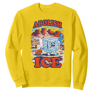 Abolish Ice Protest Sweatshirt Retro Protest No Human Is Illegal TS10 Daisy Print Your Wear