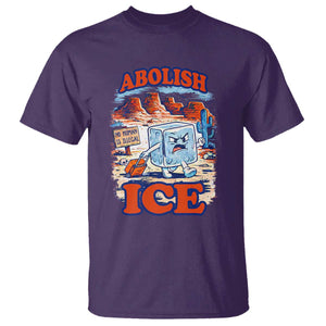 Abolish Ice Protest T Shirt Retro Protest No Human Is Illegal TS10 Purple Print Your Wear