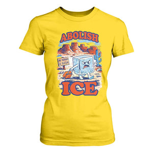 Abolish Ice Protest T Shirt For Women Retro Protest No Human Is Illegal TS10 Daisy Print Your Wear