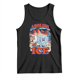 Abolish Ice Protest Tank Top Retro Protest No Human Is Illegal TS10 Black Print Your Wear