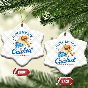 Subtle Abolish ICE Ceramic Ornament Funny Vintage I Like My Ice Crushed TS10 Print Your Wear
