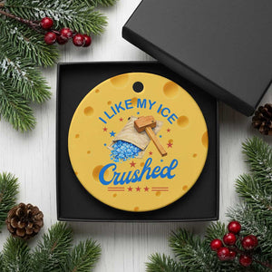 Subtle Abolish ICE Ceramic Ornament Funny Vintage I Like My Ice Crushed TS10 1pc Yellow Cheese Print Your Wear