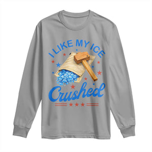 Subtle Abolish ICE Long Sleeve Shirt Funny Vintage I Like My Ice Crushed TS10 Sport Gray Print Your Wear