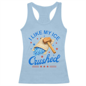 Subtle Abolish ICE Racerback Tank Top Funny Vintage I Like My Ice Crushed TS10 Light Blue Print Your Wear