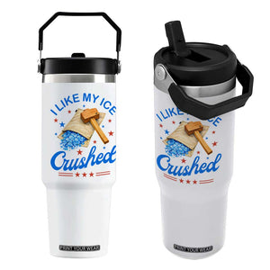 Subtle Abolish ICE Flip Straw Tumbler Funny Vintage I Like My Ice Crushed TS10 One Size: 30 oz White Print Your Wear