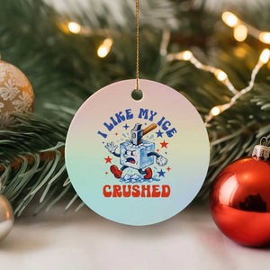 Subtle Abolish ICE Ceramic Ornament Vintage I Like My Ice Crushed TS10 1pc Pastel Print Your Wear