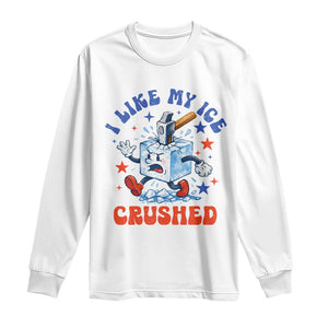 Subtle Abolish ICE Long Sleeve Shirt Vintage I Like My Ice Crushed TS10 White Print Your Wear