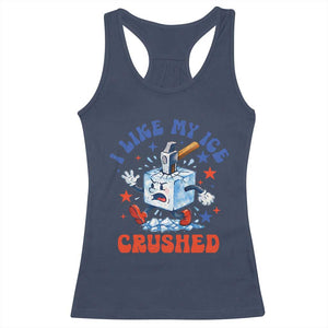 Subtle Abolish ICE Racerback Tank Top Vintage I Like My Ice Crushed TS10 Navy Print Your Wear