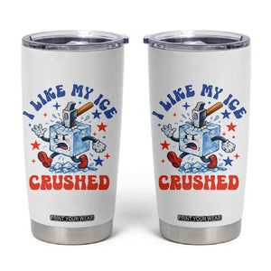 Subtle Abolish ICE Tumbler Cup Vintage I Like My Ice Crushed TS10 White Print Your Wear