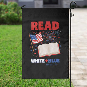 Patriotic Bookish 4th Of July Read White Blue Since 1776 Garden Flag TS10 Print Your Wear
