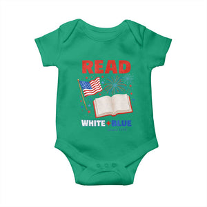 Patriotic Bookish 4th Of July Read White Blue Since 1776 Baby Onesie TS10 Irish Green Print Your Wear