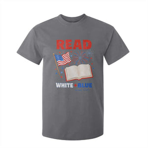 Patriotic Bookish 4th Of July Read White Blue Since 1776 T Shirt For Kid TS10 Charcoal Print Your Wear