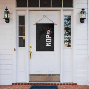 No ICE Protest Garden Flag Nope Sign Vertical TS10 Print Your Wear