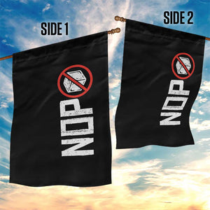 No ICE Protest Garden Flag Nope Sign Vertical TS10 Print Your Wear
