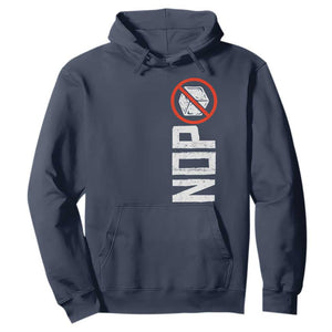No ICE Protest Hoodie Nope Sign Vertical TS10 Navy Print Your Wear