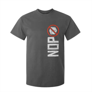 No ICE Protest T Shirt For Kid Nope Sign Vertical TS10 Dark Heather Print Your Wear
