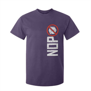 No ICE Protest T Shirt For Kid Nope Sign Vertical TS10 Purple Print Your Wear