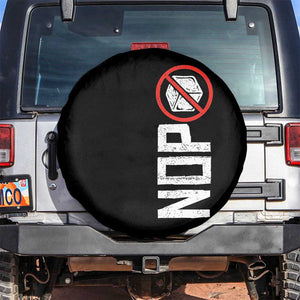 No ICE Protest Spare Tire Cover Nope Sign Vertical TS10 No hole Black Print Your Wear