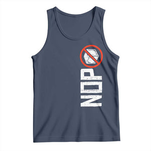 No ICE Protest Tank Top Nope Sign Vertical TS10 Navy Print Your Wear