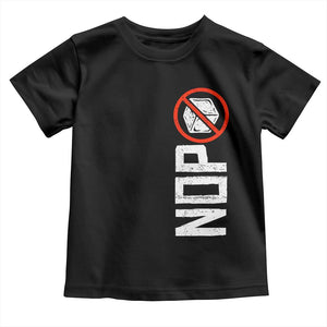 No ICE Protest Toddler T Shirt Nope Sign Vertical TS10 Black Print Your Wear