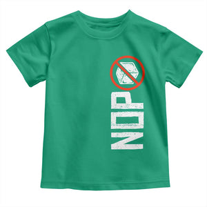 No ICE Protest Toddler T Shirt Nope Sign Vertical TS10 Irish Green Print Your Wear