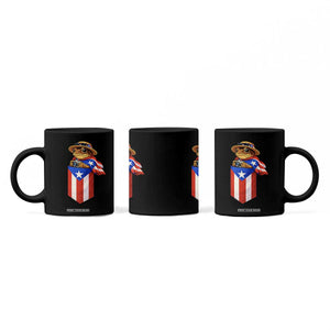 Funny Coqui Frog Puerto Rico Flag Coffee Mug Puerto Rican Taino Buricua Borinquen TS10 Print Your Wear