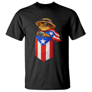 Funny Coqui Frog Puerto Rico Flag T Shirt Puerto Rican Taino Buricua Borinquen TS10 Black Print Your Wear