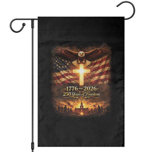 250th Anniversary USA Garden Flag 1776 2026 4th of July Patriotic Us 250 Flag TS10 Black Print Your Wear