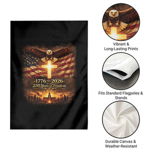250th Anniversary USA Garden Flag 1776 2026 4th of July Patriotic Us 250 Flag TS10 Print Your Wear