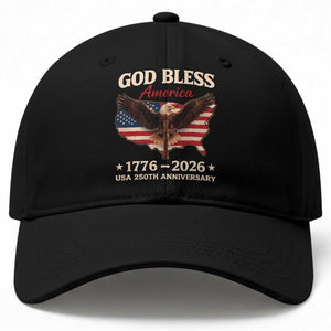 God Bless America 250th Anniversary Baseball Cap 250 Years USA 4th Of July TS10 Print Your Wear