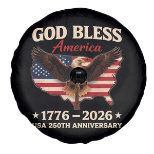 God Bless America 250th Anniversary Spare Tire Cover 250 Years USA 4th Of July TS10 Print Your Wear