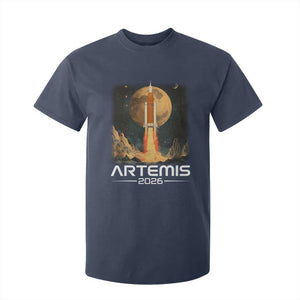 Launch To The Moon Mission T Shirt For Kid TS10 Navy Print Your Wear