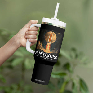 Launch To The Moon Mission Tumbler With Handle TS10 Print Your Wear