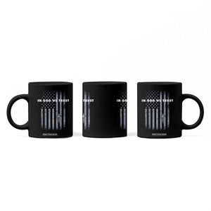 USA Flag Religious Quote Coffee Mug In God We Trust American Patriotic Faith 4th of July Cross TS10 Print Your Wear