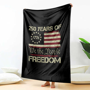 250 Years United States Throw Blanket We The People 1776 2026 Flag Memorial Day Patriotic 250th Birthday TS10 Print Your Wear